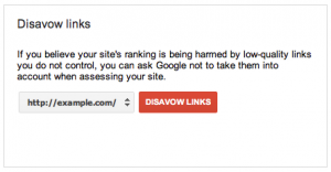 disavow links