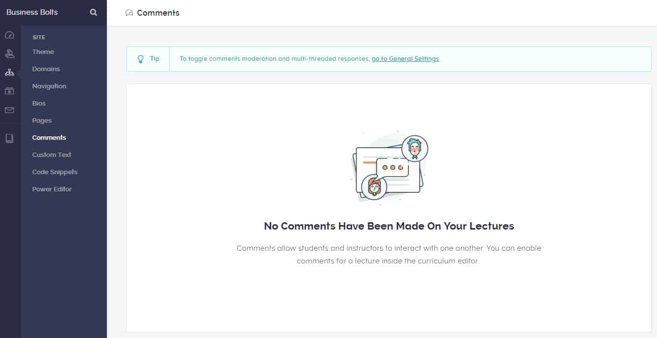 Teachable comments on lectures