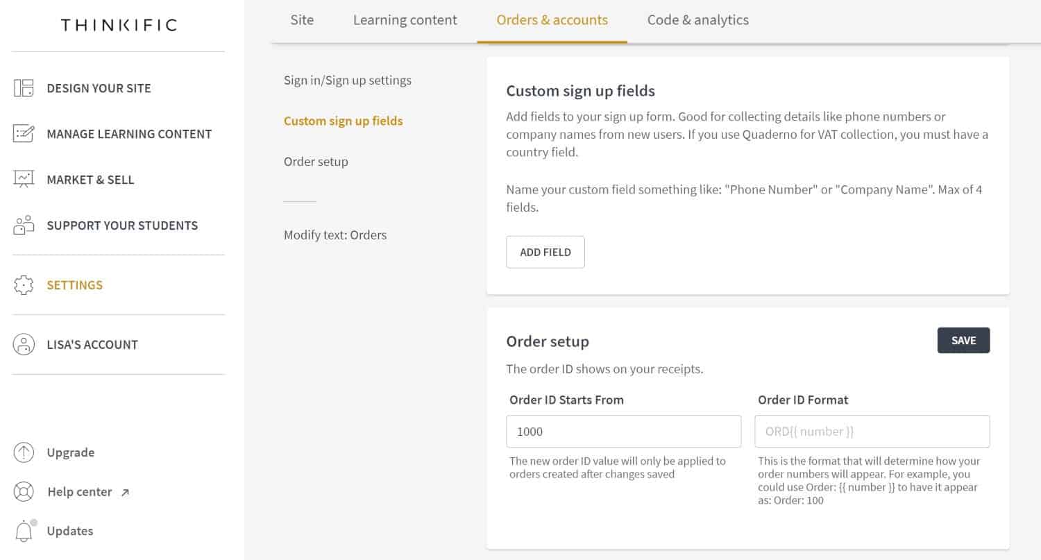 How to Copy Your Checkout Link – Thinkific