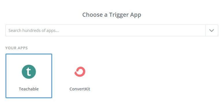 Zapier trigger app