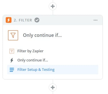 Zapier change the only continue if filter