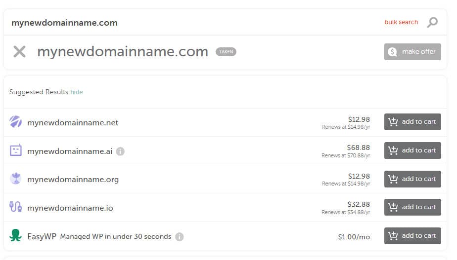 Step 2 Registering Domain Namecheap Screenshot