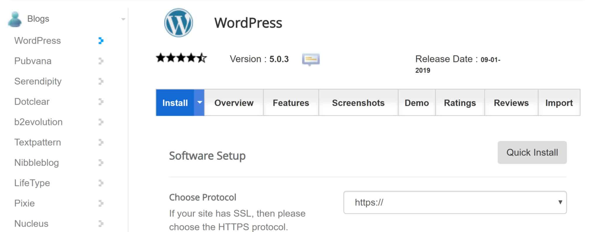 Use the WordPress Auto Installer