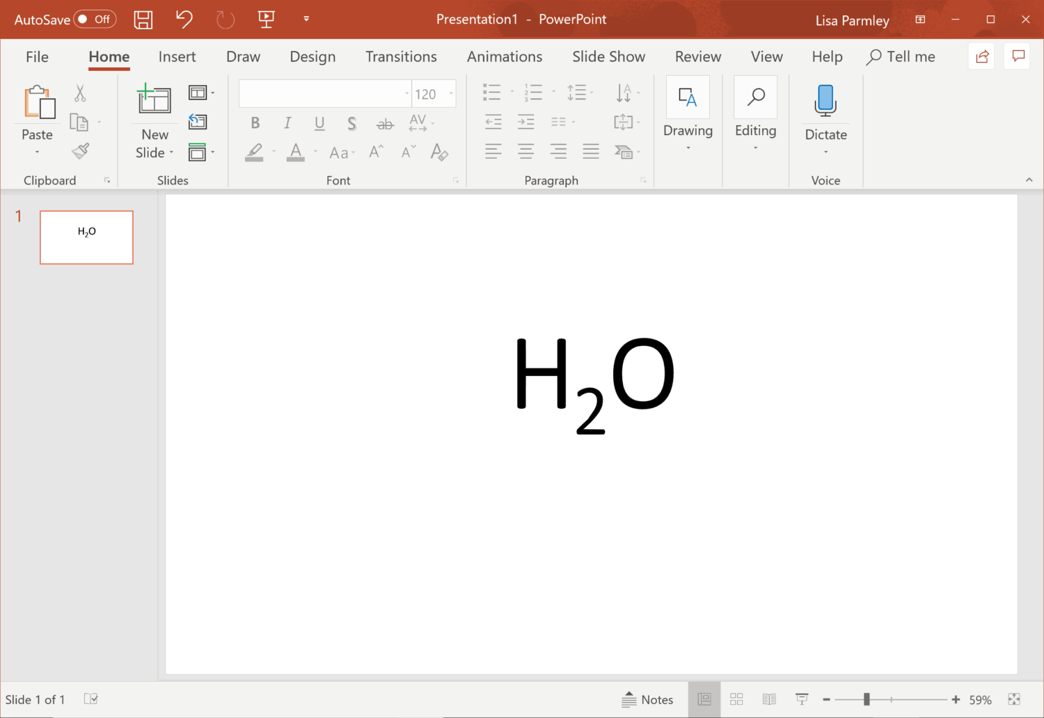 How to Create a Subscript in PowerPoint | Course Method