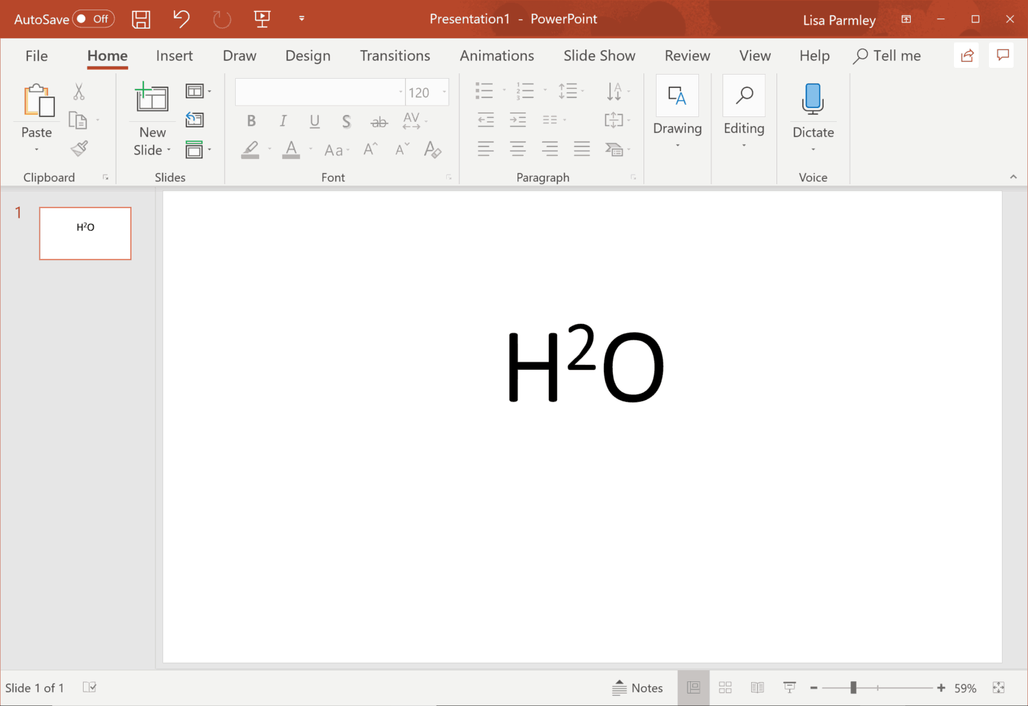 How to Create a Subscript in PowerPoint | Course Method