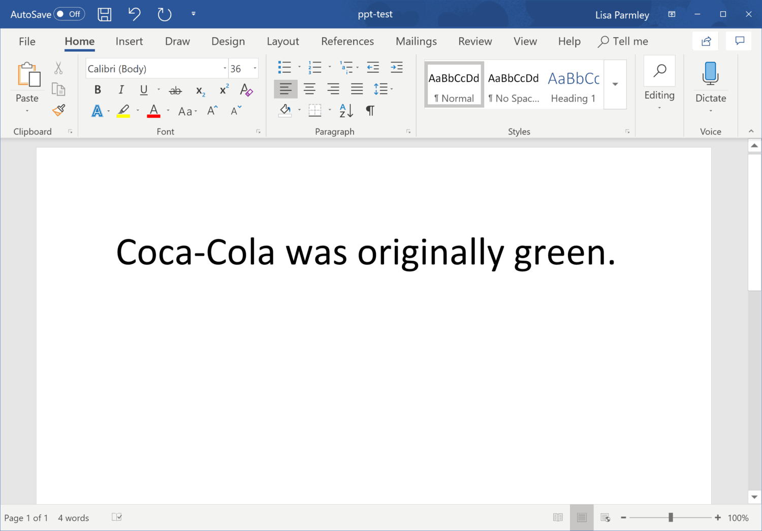 Highlight Text in Word.