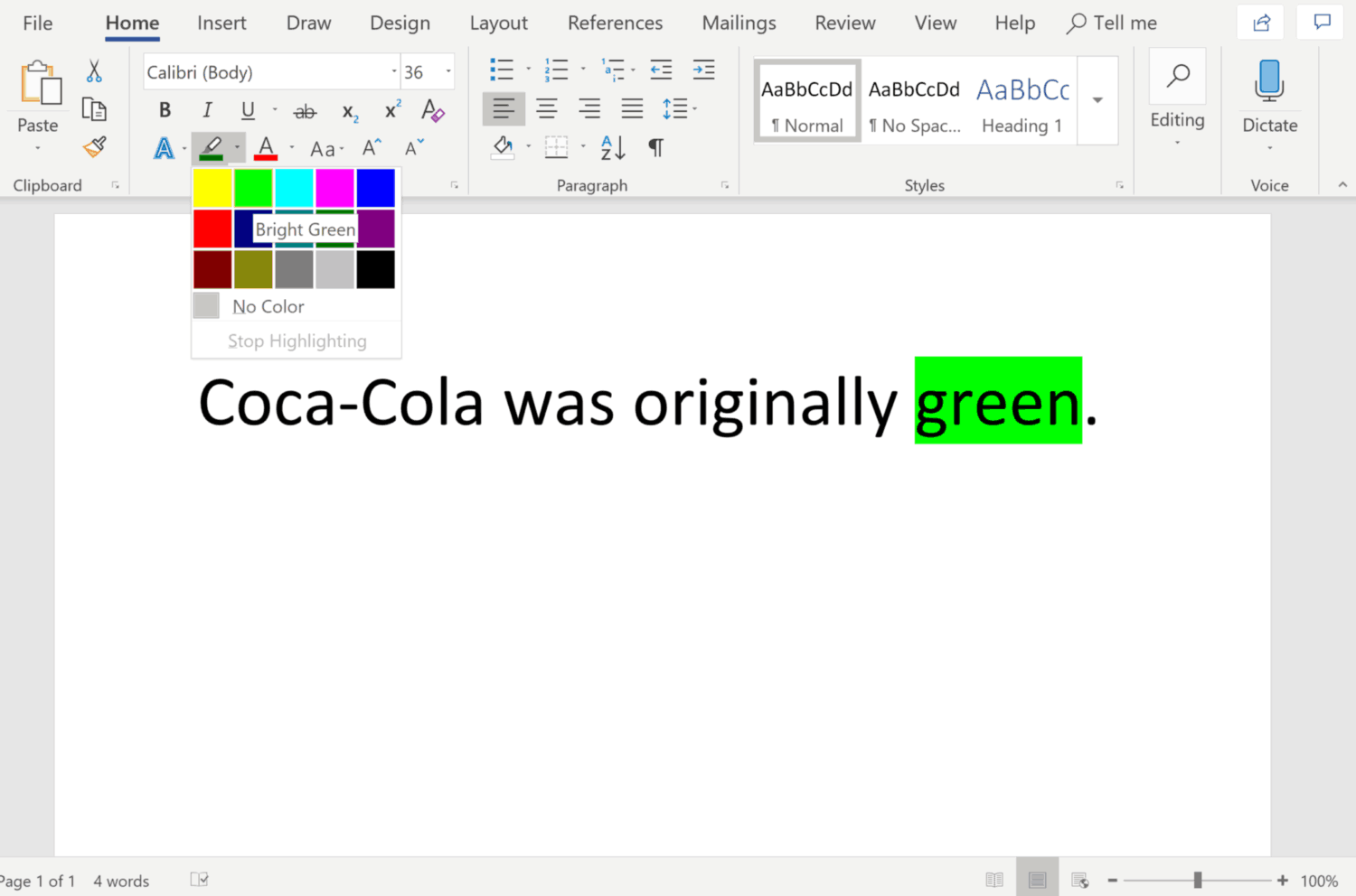 how to choose highlight colors in word