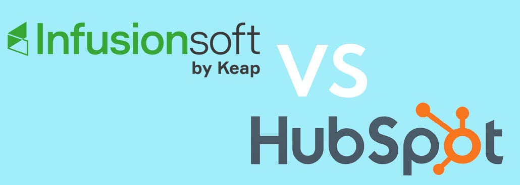 infusionsoft logo next to hubspot logo