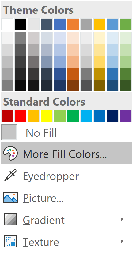  Fill Colors