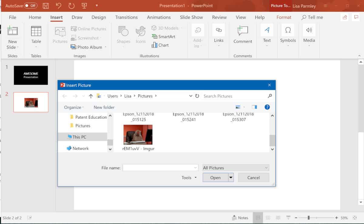 Create and insert GIFs in PowerPoint (2022)