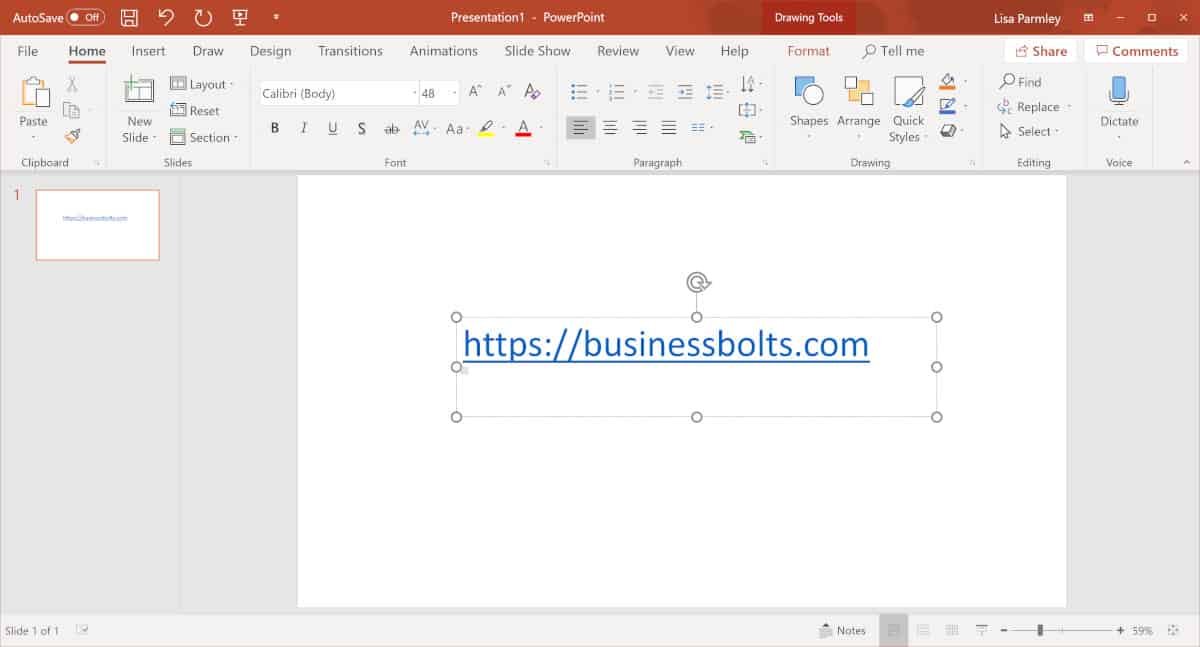 How to Insert a Hyperlink in PowerPoint | Course Method