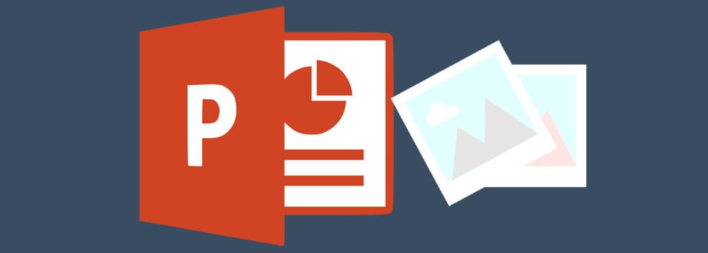 Icon based image with PowerPoint icon and transparent image.