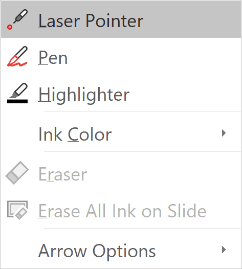 Draw on Slides During Presentation Using Highlighter Tool.