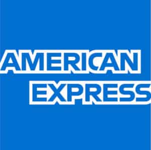 American Express square logo example.