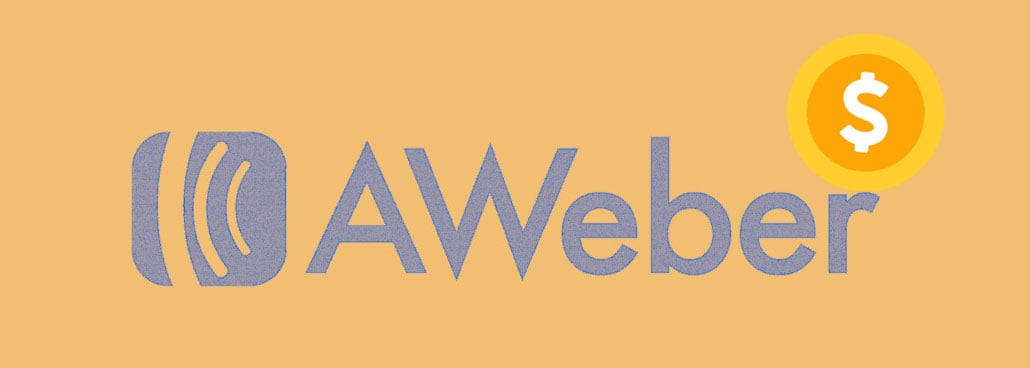 Aweber logo with dollar sign symbol.