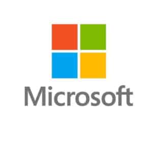 Square logo example; Microsoft.