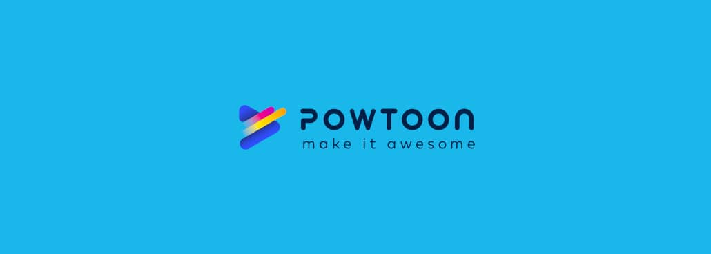 Screenshot of Powtoon logo.