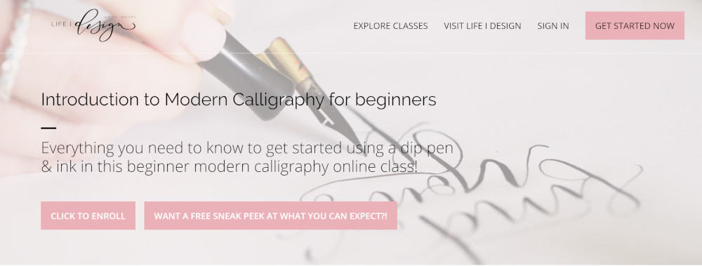 How to learn Modern Calligraphy — Nicki Traikos, life i design