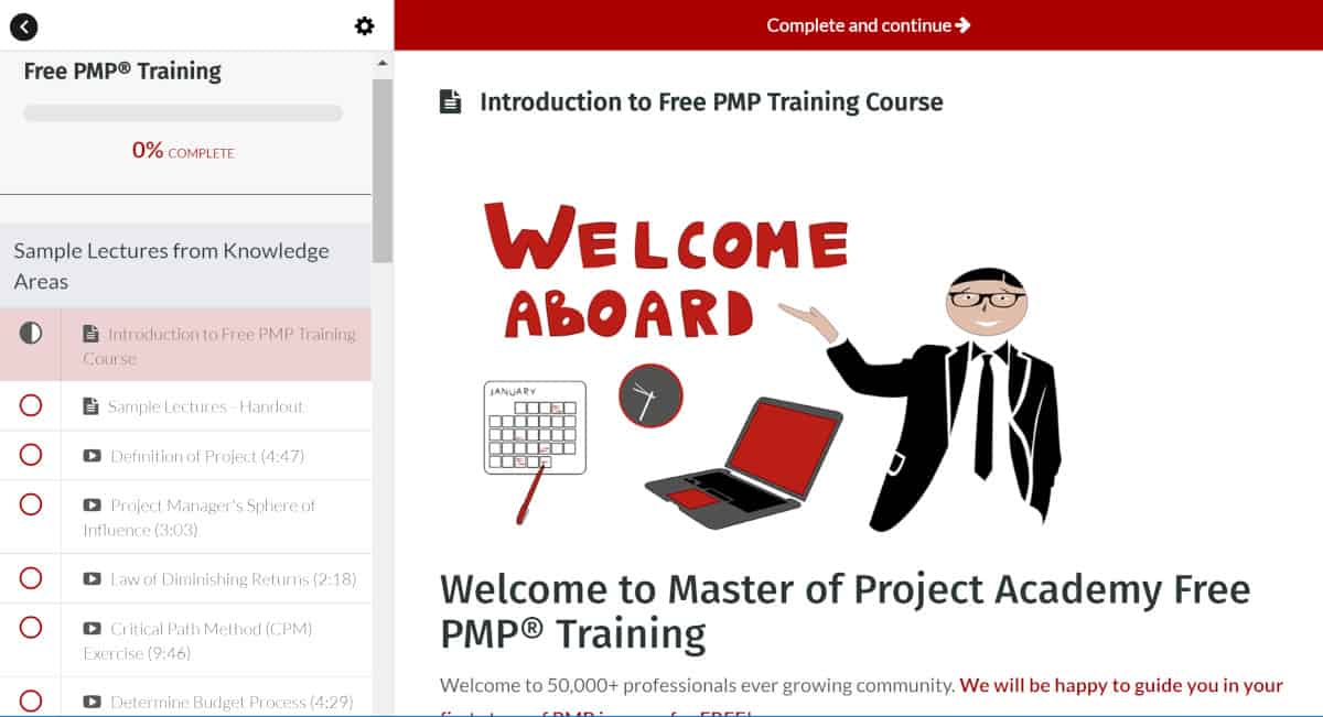 Master of Project Inside Course