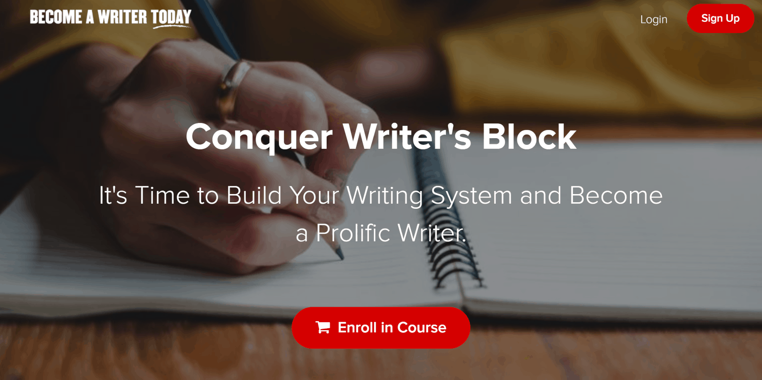 Conquer Writer's Block Course