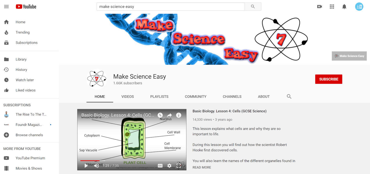 Make Science Easy Video