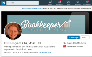 Bookkeeper Training School Social Media