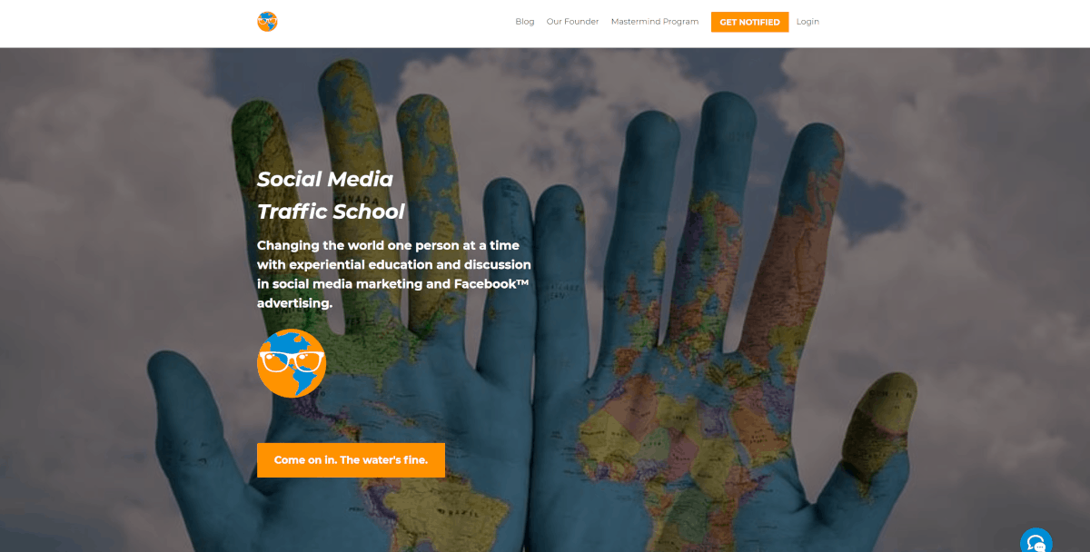 Socialmediatrafficschool.com Homepage