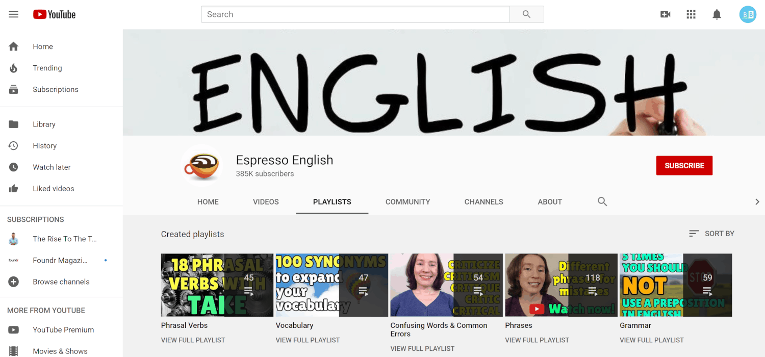 Espresso English YouTube