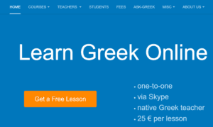 Learn-greek-online.com Homepage