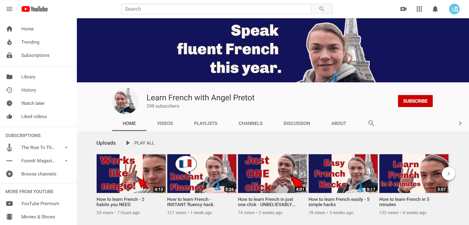 French Fluency YouTube