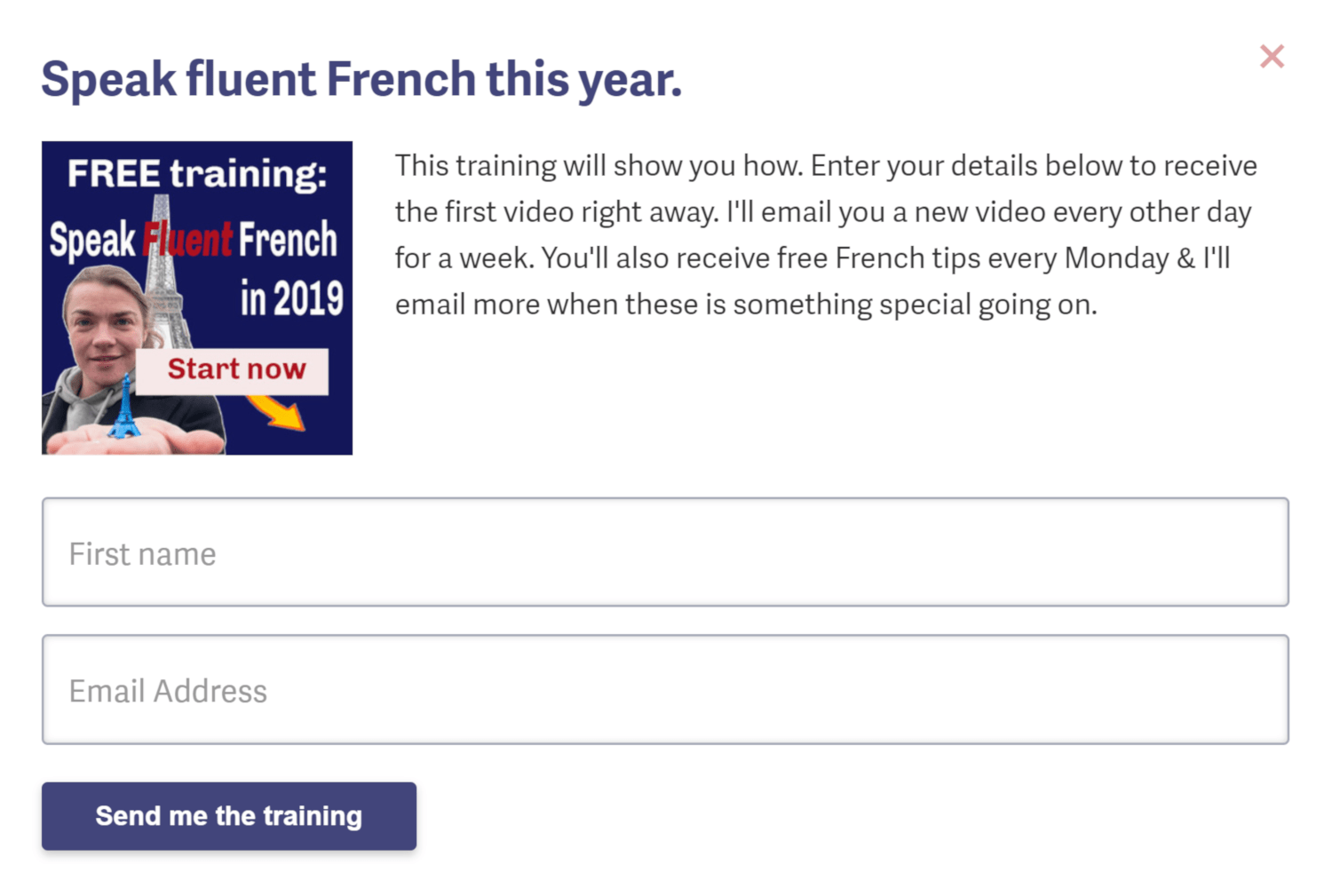 French Fluency Lead Magnet