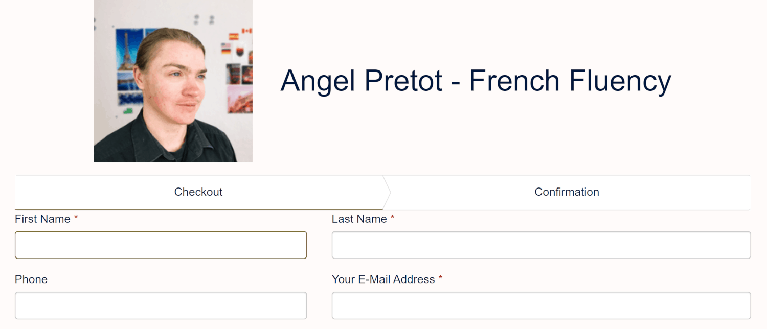 Angel Pretot Sign Up