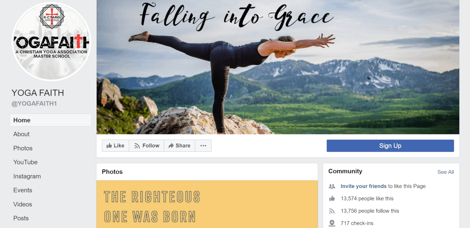 YogaFaith Facebook