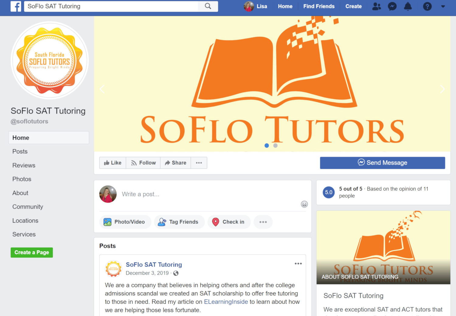 soflotutors.com Facebook