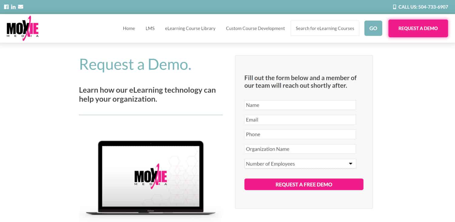 Moxie Learning Sign up