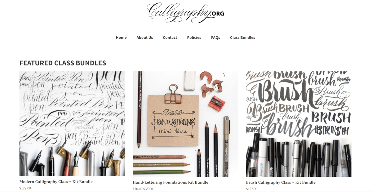 calligraphy.org courses