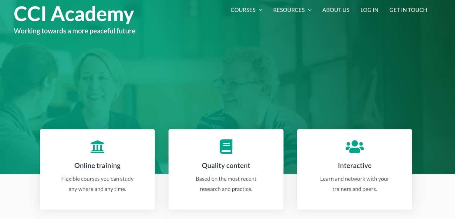 CCI Academy Homepage