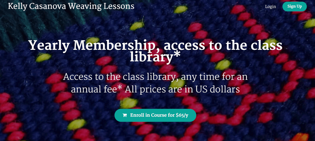 kellycasanovaweavinglessons.com membership