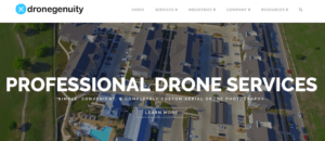 dronegenuity.com homepage