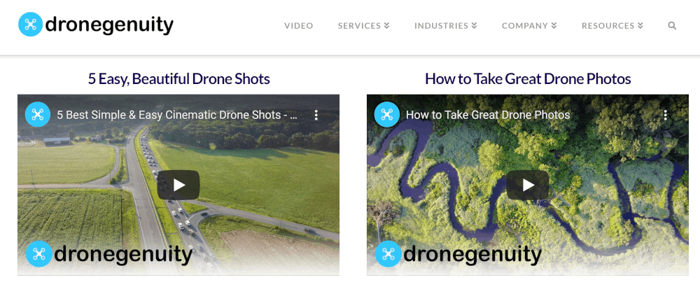 dronegenuity.com detailed tutorials