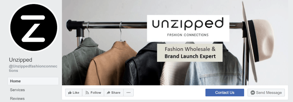 unzipped.co facebook page