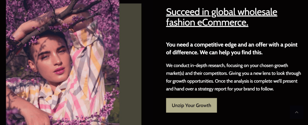 unzipped.co fashion success screenshot