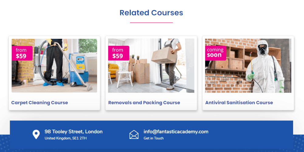 Fantastic Academy related courses