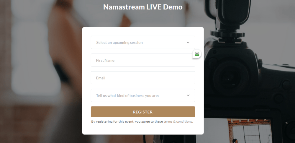 Namastream opt-in