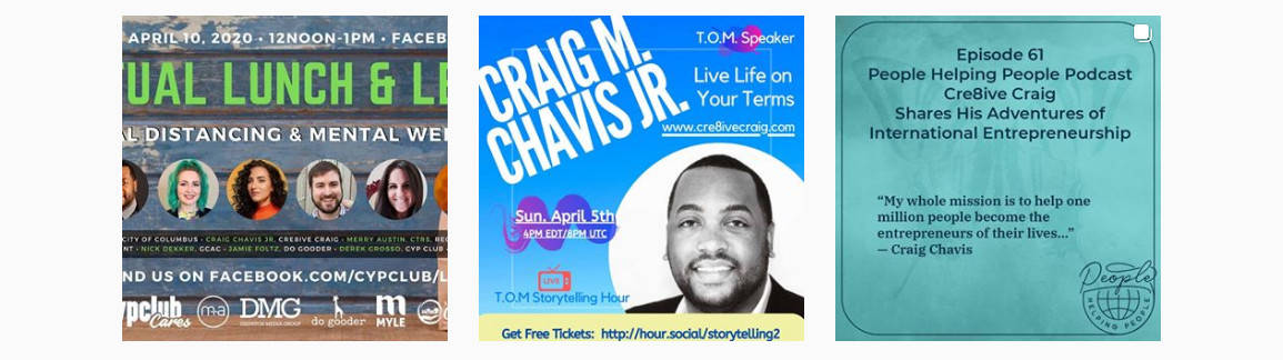 Craig M. Chavis Jr. instagram photos