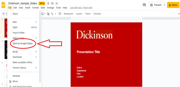 Convert PowerPoint to Google Slides