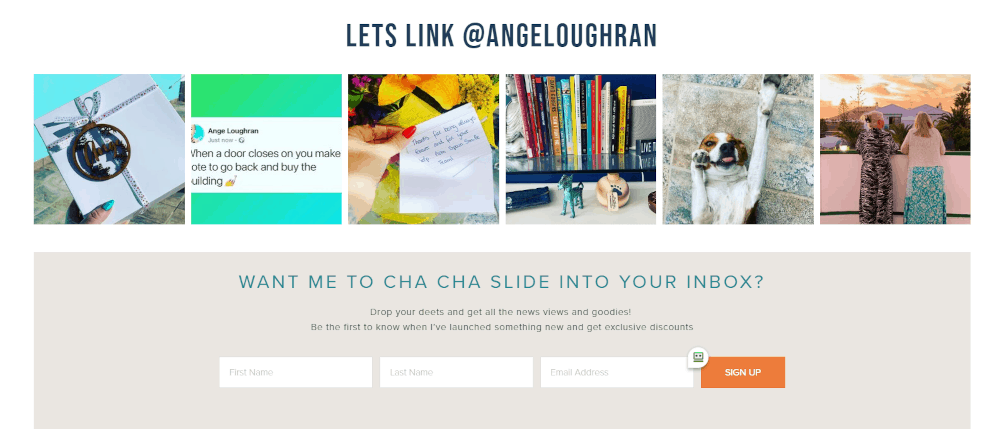 Ange Loughran's site