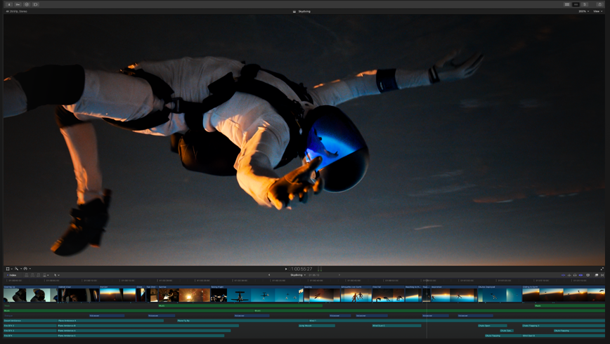 Screenshot of Final Cut Pro.