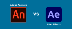 Custom image with text 'Adobe Animate vs After Effects' with icons.