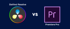 Custom image with text 'DaVinci Resolve vs Premiere Pro' and logos for each.